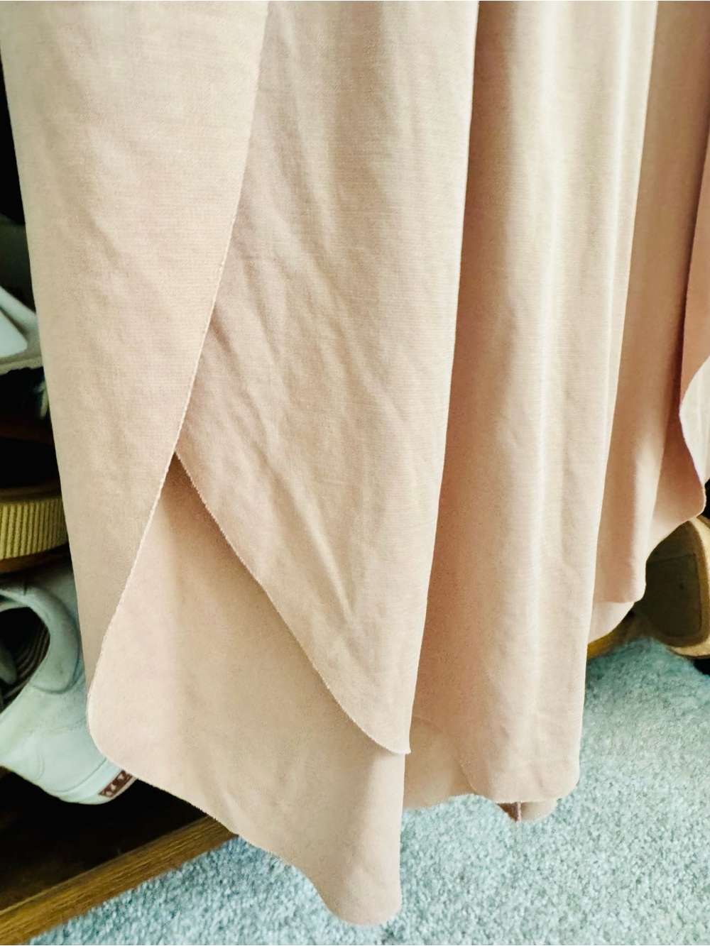 Double Zero Tan Halter Scoop Back Maxi Dress Size M NWT
